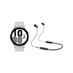 Reloj SAMSUNG Galaxy Watch 4 de 44 mm Plateado + Audífonos Bluetooth A08T - 