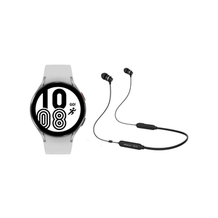 Reloj SAMSUNG Galaxy Watch 4 de 44 mm Plateado + Audífonos Bluetooth A08T