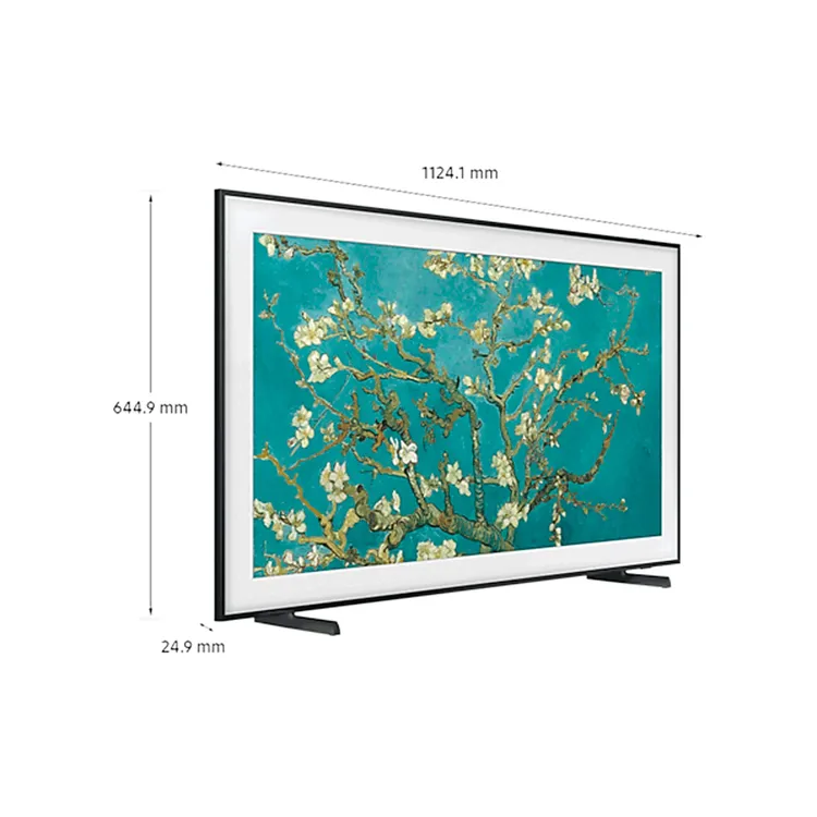 TV SAMSUNG 75" Pulgadas 190.5 cm F-QN75LS03BAK1 4K-UHD QLED THE FRAME Smart TV (Incluye marco color caoba VG-SCFA75TKBRU)