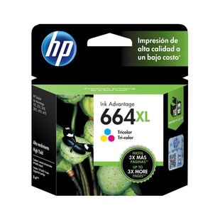 Cartucho de Tinta HP 664XL Tricolor - 